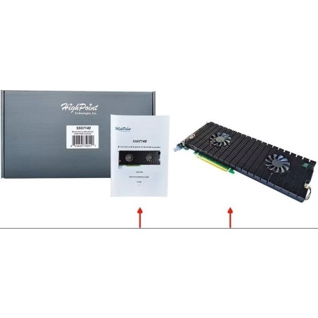 HighPoint SSD7140A RAID-Controler - 8 NVMe